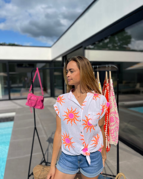 Chemise orange - SOLEIL