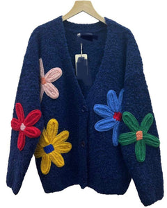 Gilet bleu - FLORA