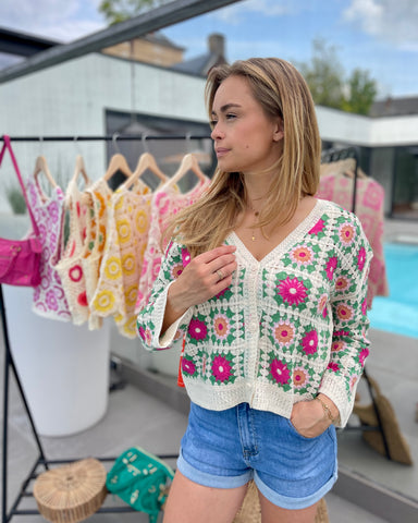 Gilet crochet - ZAZIE
