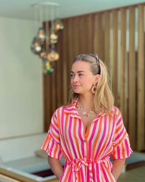 Combi short orange/rose - LIGNÉ
