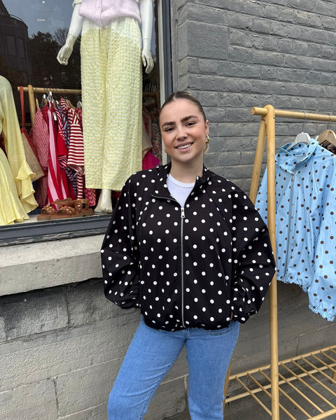Veste à pois noir - ELINA