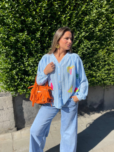 Chemise bleu - PLAGE