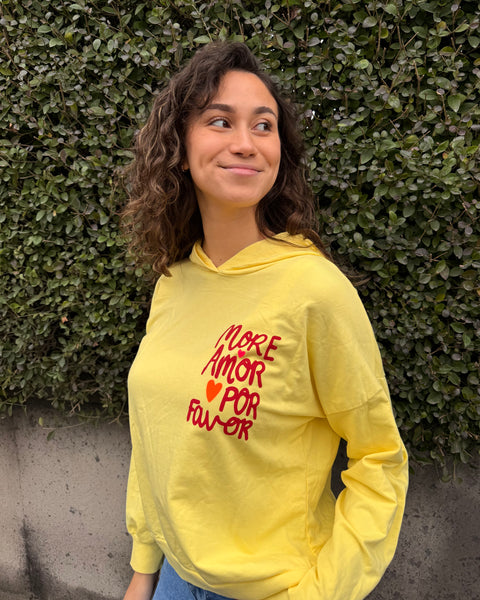 Sweat jaune - MORE AMOR POR FAVOR