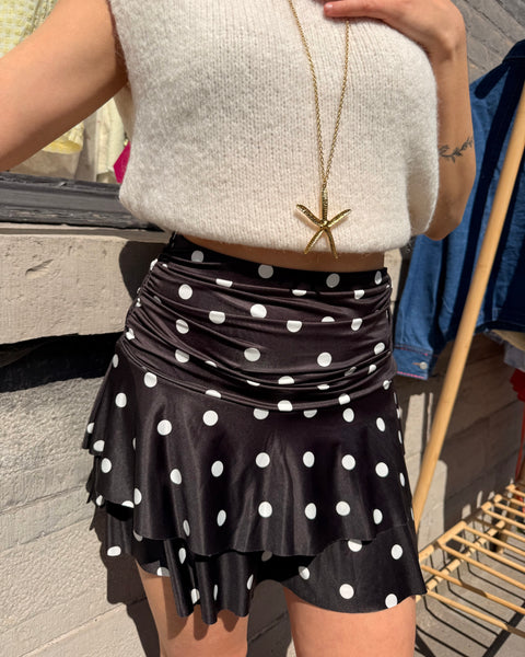 Jupe short - À POIS