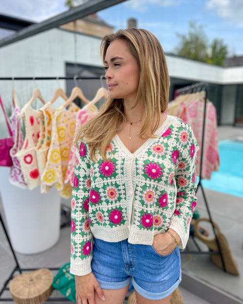 Gilet crochet - ZAZIE