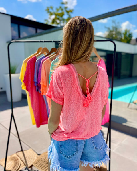 T-shirt rose clair - CAMILLE