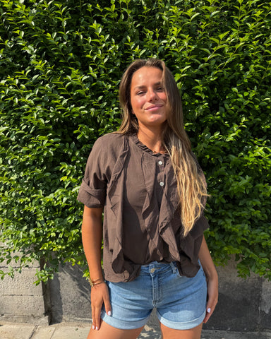 Chemise chocolat - STELLA
