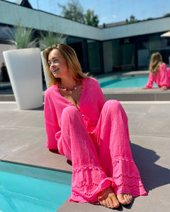 Pantalon fushia - TAHIA