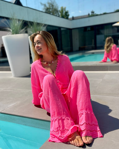 Pantalon fushia - TAHIA
