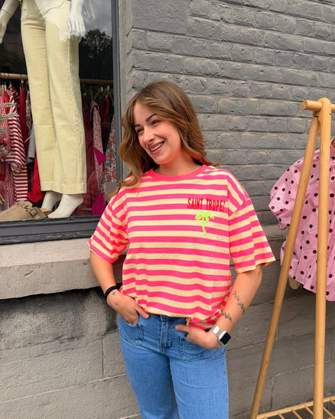 T-shirt rose - ST TROPEZ