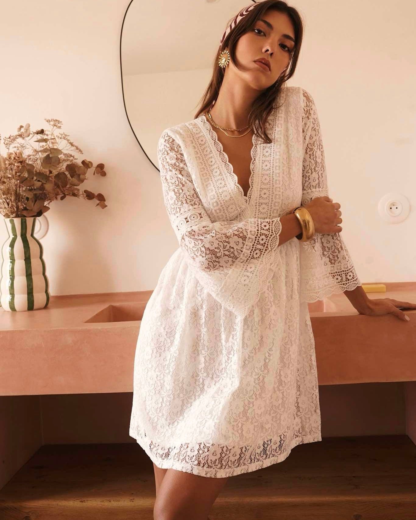 Robe blanche - FLORA