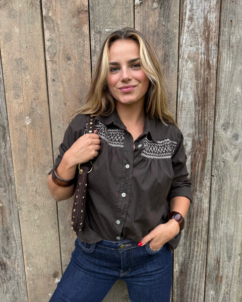 Chemisier chocolat - STEPH