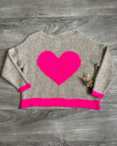 Pull coeur - ROSE