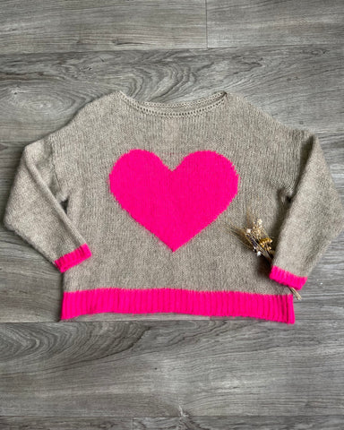Pull coeur - ROSE