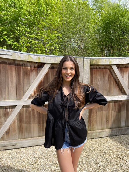 Blouse noire - NOEUDS