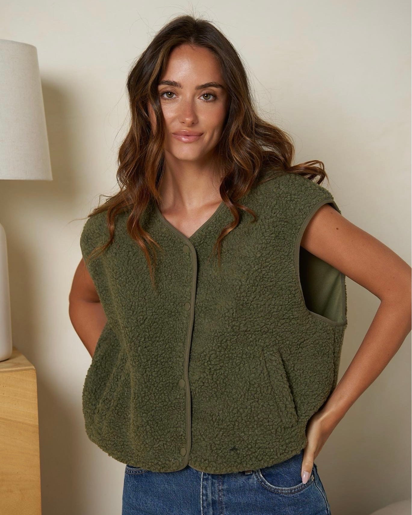 Gilet kaki - TEDDY