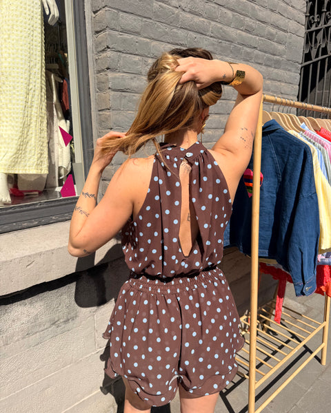 Combi jupe short - À POIS