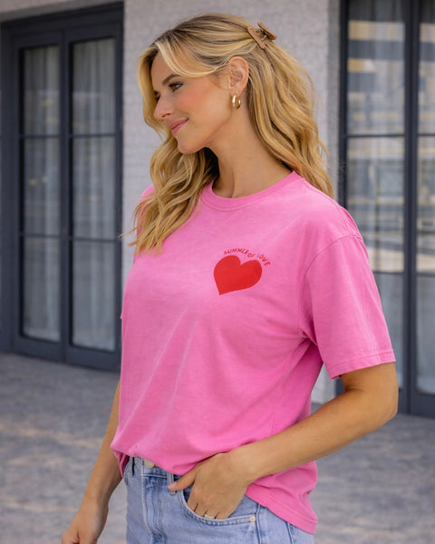 T-shirt rose - SUMMER OF LOVE