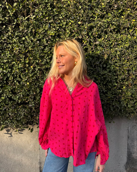 Heart-shaped shirt - RED