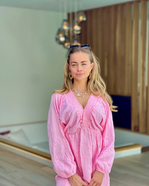 Robe rose pâle - CASTI