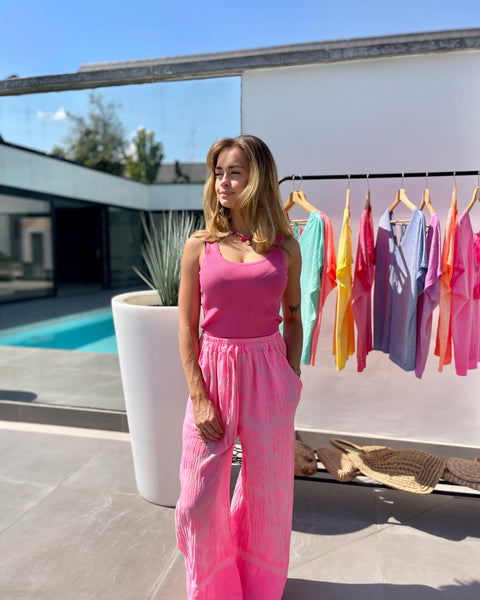 Pantalon rose - GAZ DE COTON