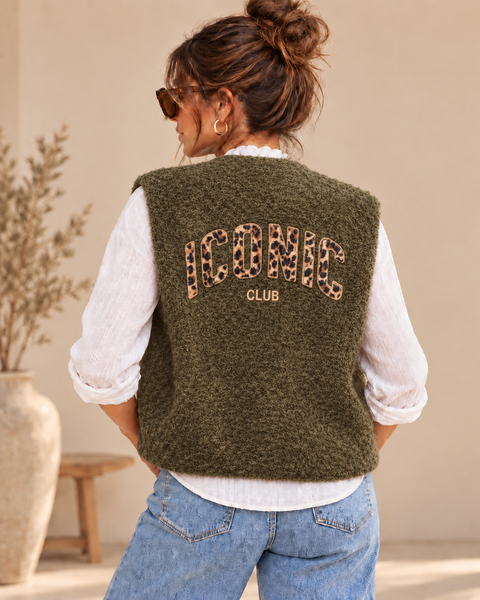 Veste léopard kaki - CASSIS