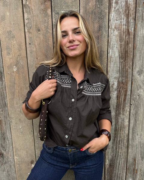 Chemisier chocolat - STEPH