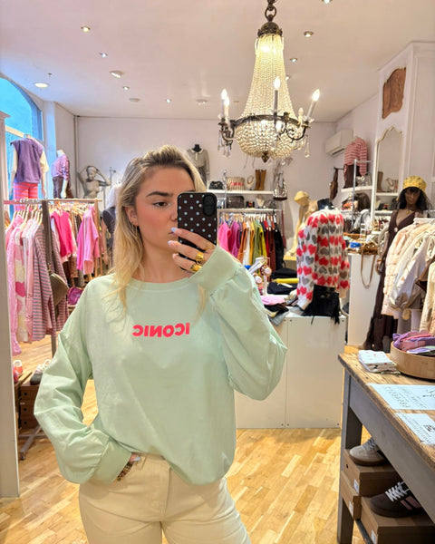 Pull vert d’eau fin - ICONIC