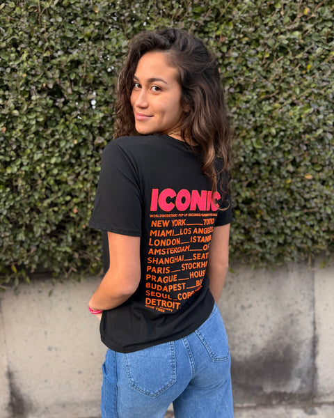 T-shirt noir - ICONIC