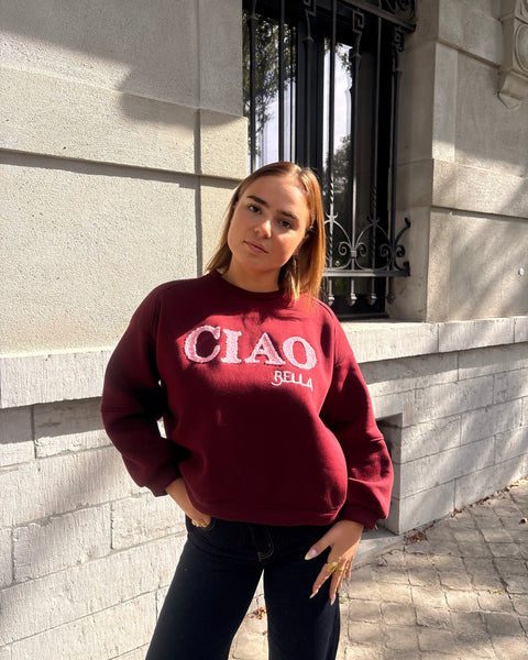 Pull bordeaux - CIAO BELLA