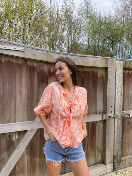 Haut orange - JOLINE