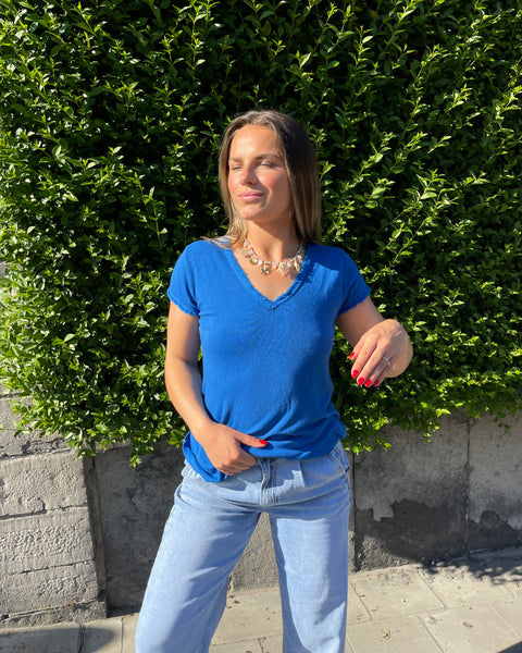 T-shirt bleu électrique - MAYA