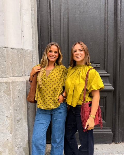 Chemise vert anis - POIS