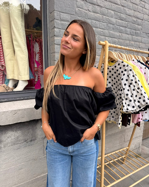 Haut bustier noir - ANDIE