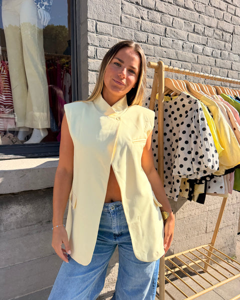 Veste jaune sans manches - COSTARD