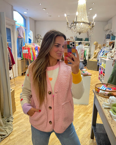 Gilet rose - TEDDY