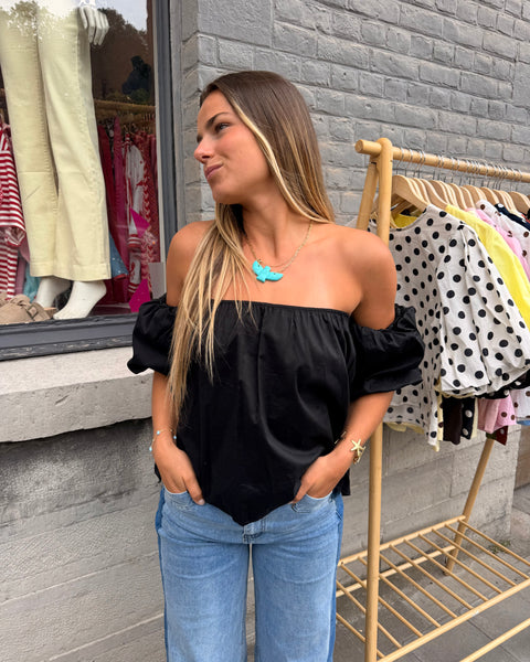 Haut bustier noir - ANDIE