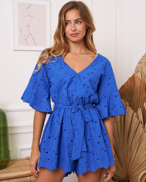 Combi short bleue - ANASTASIA