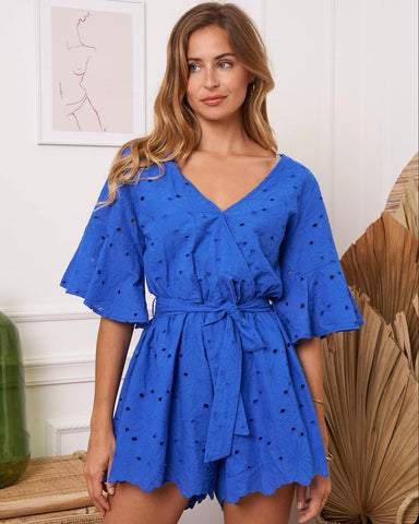 Combi short bleue - ANASTASIA