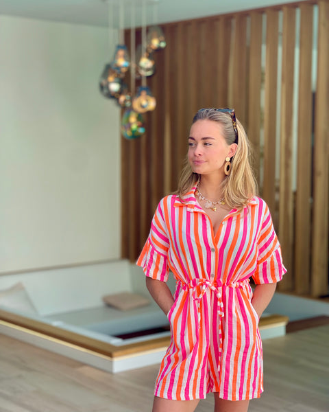 Combi short orange/rose - LIGNÉ