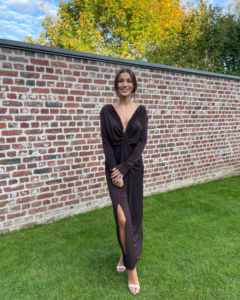 Robe marron - ANOUK