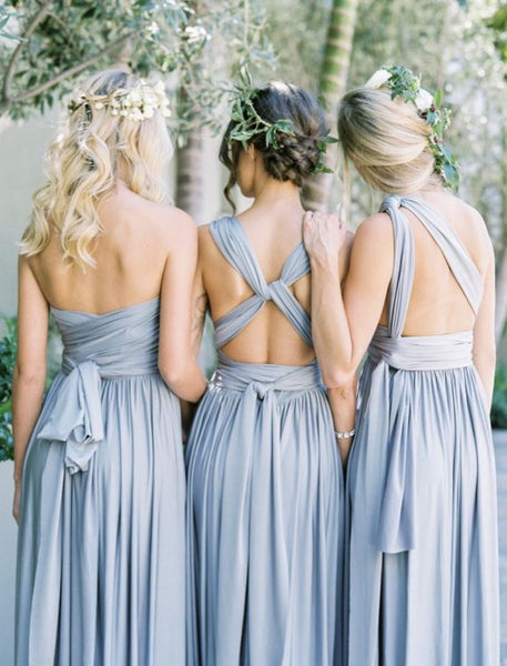 Robe bleu ciel multipositions - NELLE