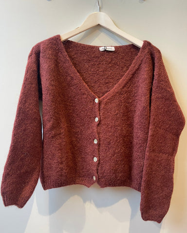 Gilet grenat - JULIE