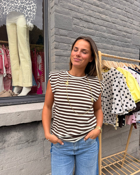 T-shirt epaulette- LIGNÉE