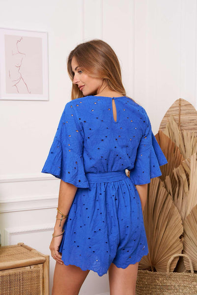 Combi short bleue - ANASTASIA