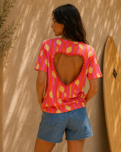 T-shirt citron - COEUR