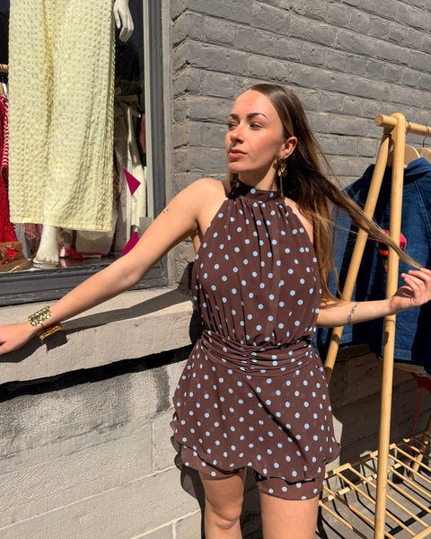 Combi jupe short - À POIS
