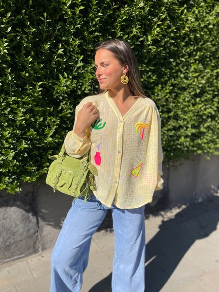 Chemise jaune - PLAGE