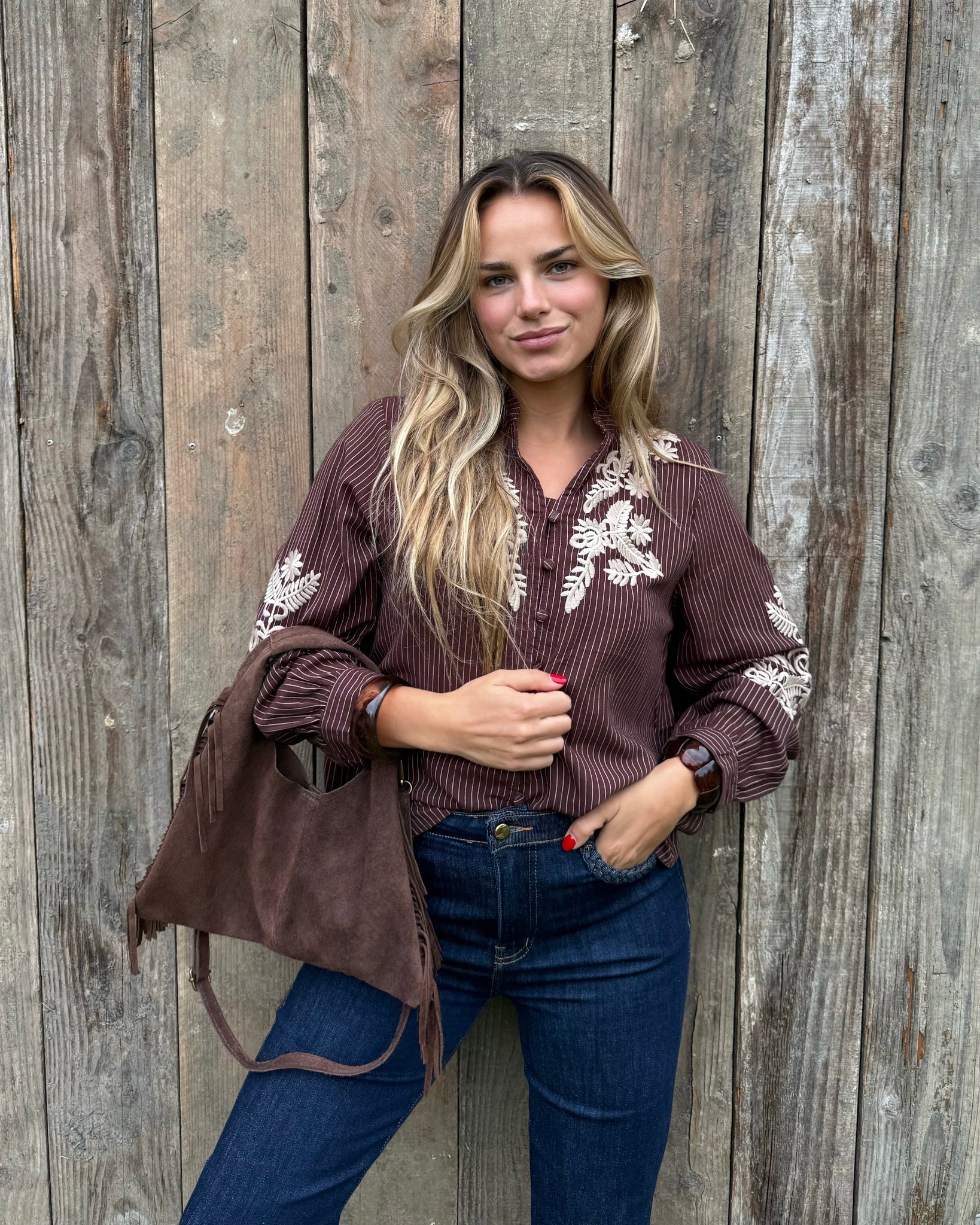 Chemisier chocolat - JOHANA