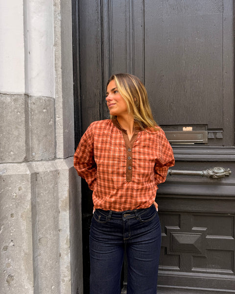 Chemise terracotta -RORY